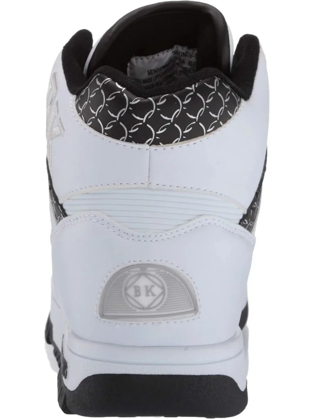Women Silver Black Tennis Shoes Casual Pull On High Top Athletic Running Sneaker